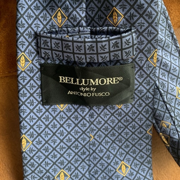 Bellumore style by Antonio Fusco 100% Silk Tie 58" EUC - Picture 2 of 8